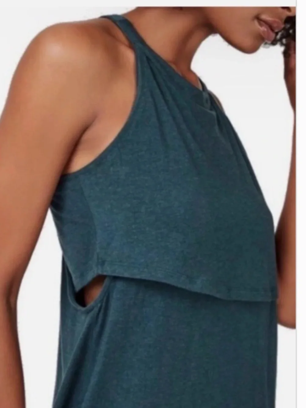 SWEATY BETTY BLACK HOLISTIC SLEEVELESS JERSEY MAXI DRESS - SIZE S
